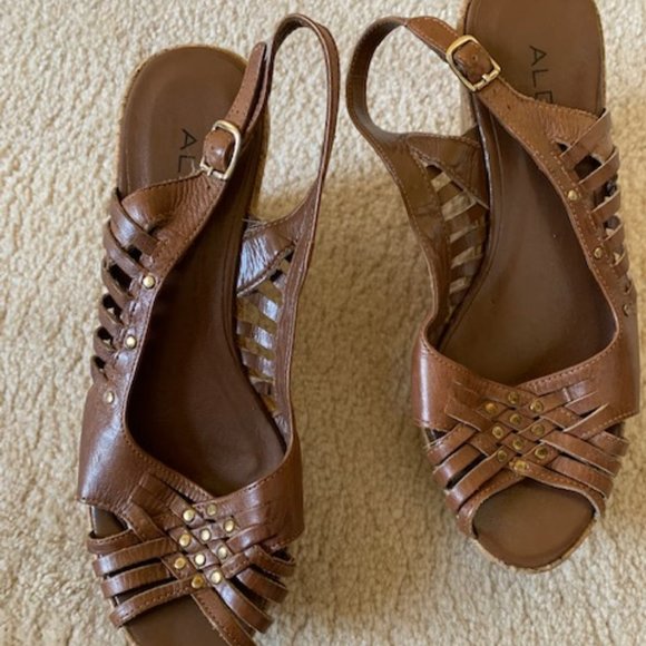 Platform Cork Wedges - Picture 1 of 2